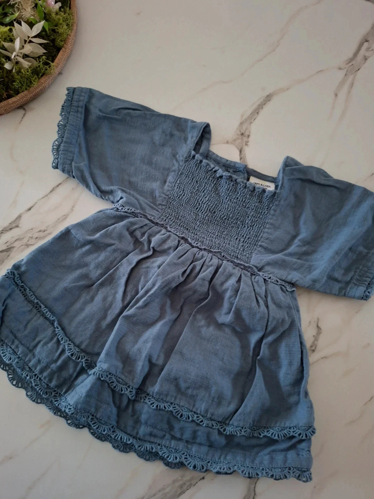 Vestido azul tamanho 9 meses 71cm - Tape à l'œil 🌸 – photo 2